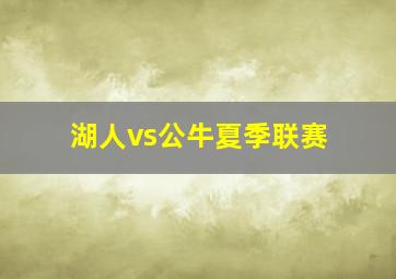 湖人vs公牛夏季联赛