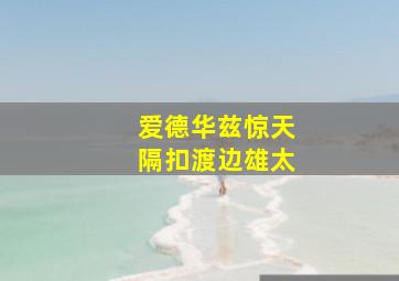爱德华兹惊天隔扣渡边雄太